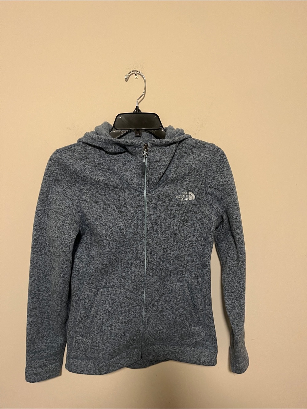 The North Face Women's Heather Slate Blue Full-Zip Hooded Jacket